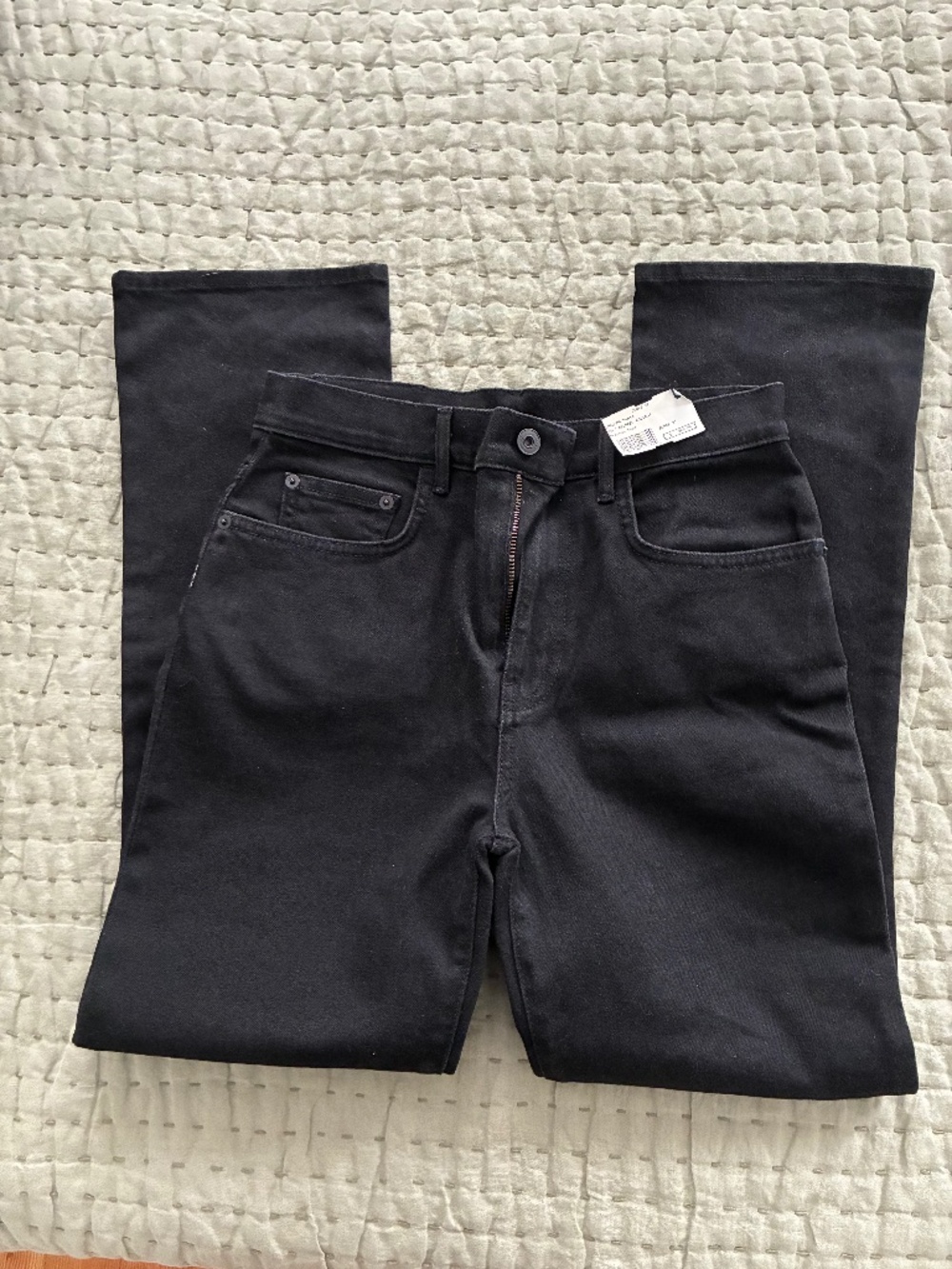 Proenza Schouler Jeans Black Denim High Waisted Size 27 Boot Cut